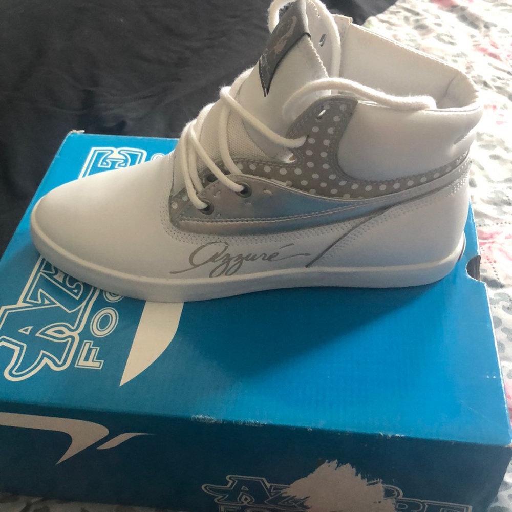 White sneakers. Never worn